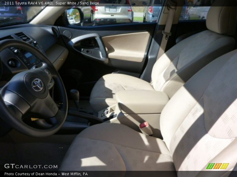 Super White / Sand Beige 2011 Toyota RAV4 V6 4WD