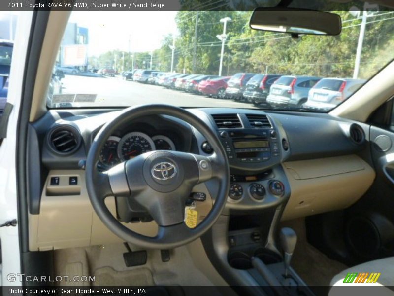 Super White / Sand Beige 2011 Toyota RAV4 V6 4WD