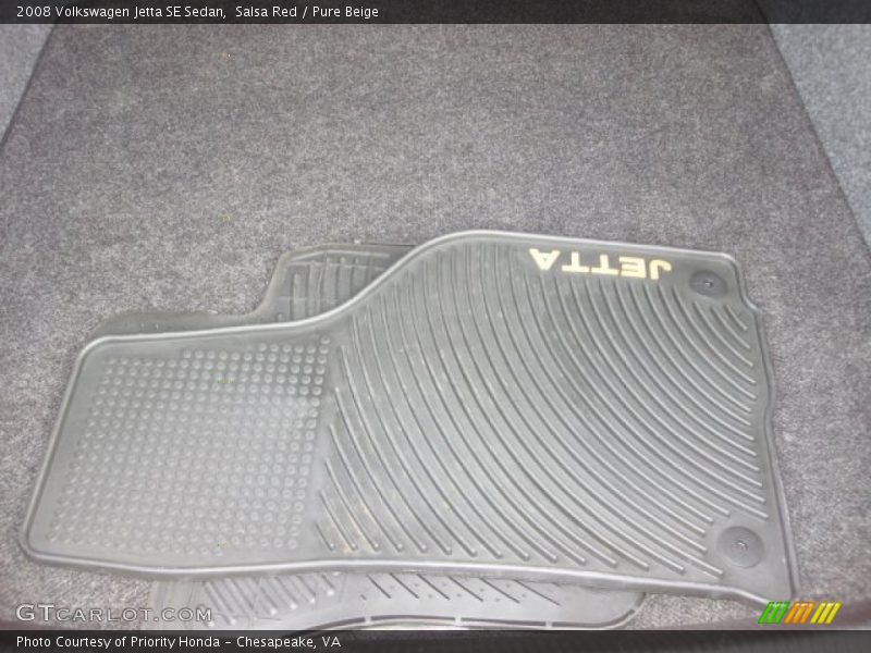 Salsa Red / Pure Beige 2008 Volkswagen Jetta SE Sedan