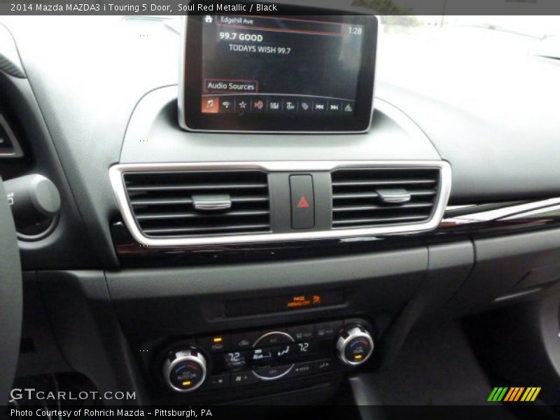 Soul Red Metallic / Black 2014 Mazda MAZDA3 i Touring 5 Door