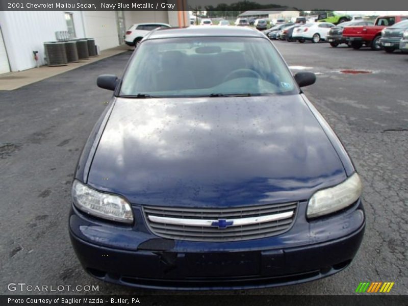 Navy Blue Metallic / Gray 2001 Chevrolet Malibu Sedan