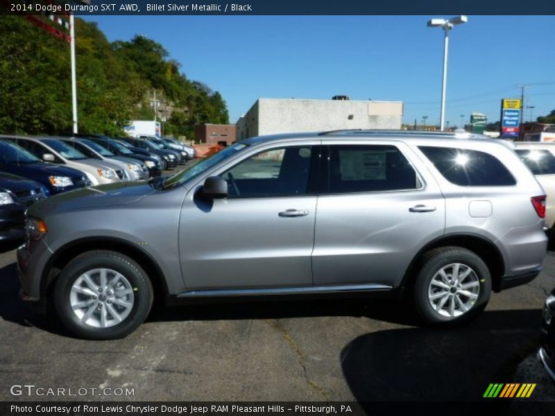 Billet Silver Metallic / Black 2014 Dodge Durango SXT AWD