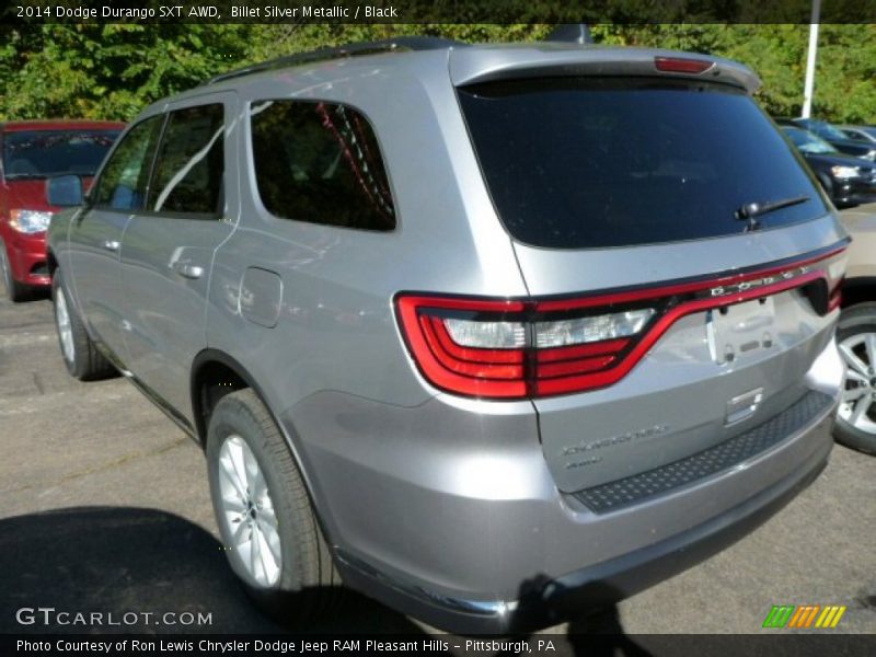 Billet Silver Metallic / Black 2014 Dodge Durango SXT AWD