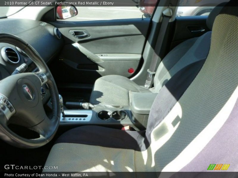 Performance Red Metallic / Ebony 2010 Pontiac G6 GT Sedan