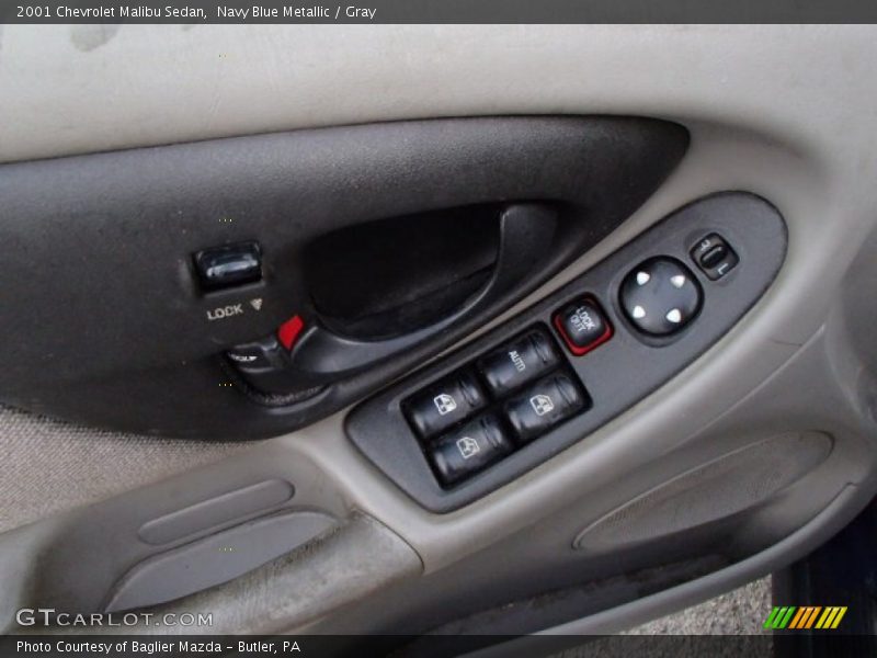 Navy Blue Metallic / Gray 2001 Chevrolet Malibu Sedan