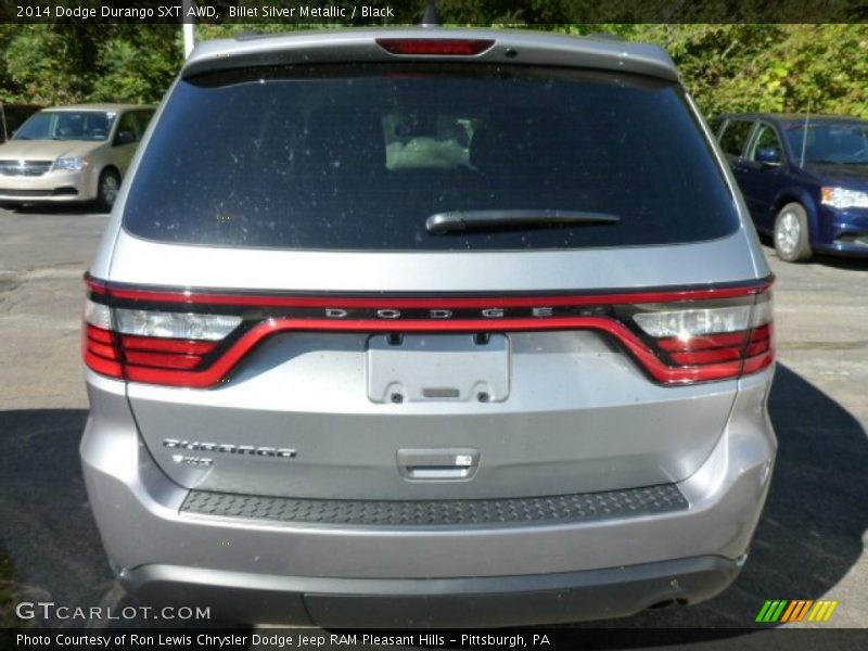 Billet Silver Metallic / Black 2014 Dodge Durango SXT AWD