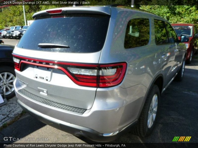 Billet Silver Metallic / Black 2014 Dodge Durango SXT AWD