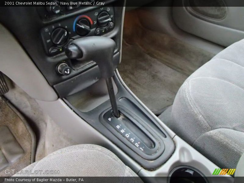 Navy Blue Metallic / Gray 2001 Chevrolet Malibu Sedan