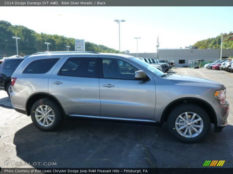 Billet Silver Metallic / Black 2014 Dodge Durango SXT AWD