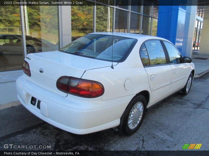 Summit White / Gray 2003 Chevrolet Malibu Sedan