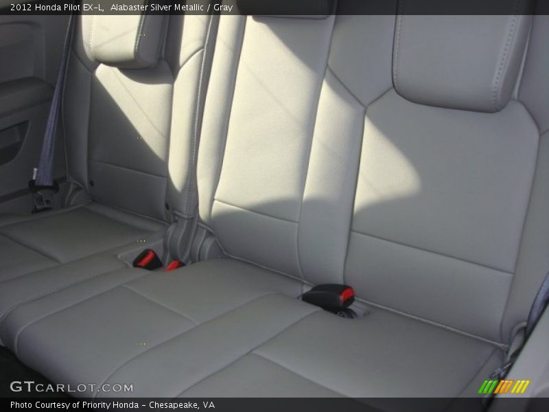 Alabaster Silver Metallic / Gray 2012 Honda Pilot EX-L