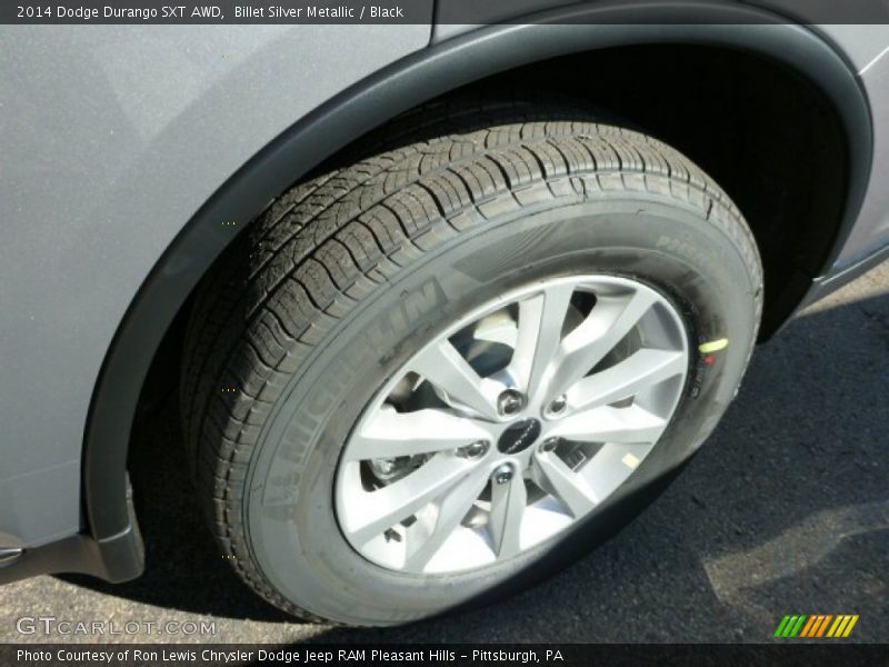 Billet Silver Metallic / Black 2014 Dodge Durango SXT AWD