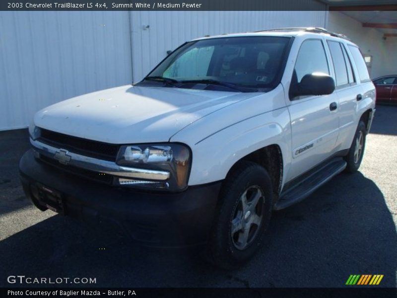 Summit White / Medium Pewter 2003 Chevrolet TrailBlazer LS 4x4