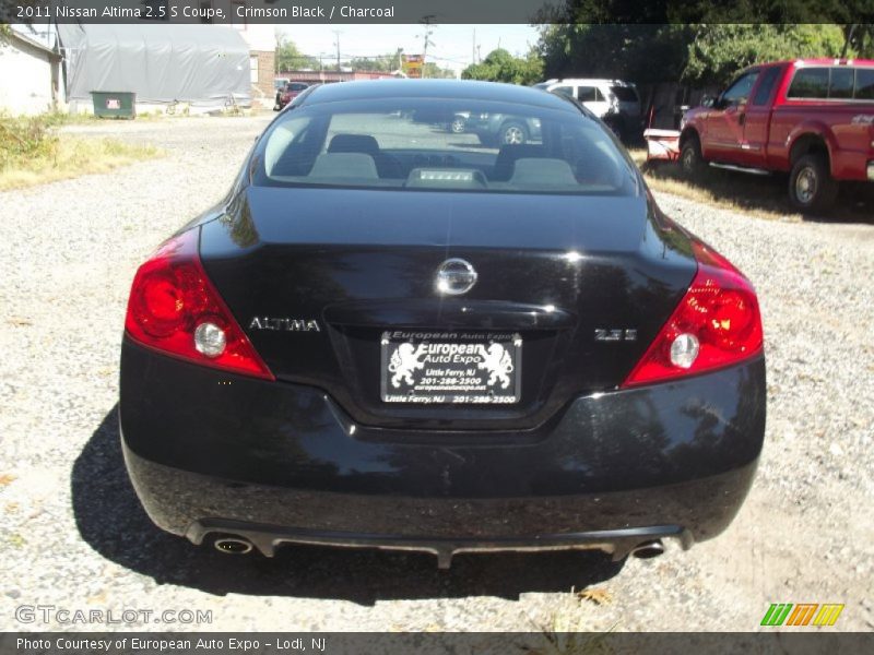 Crimson Black / Charcoal 2011 Nissan Altima 2.5 S Coupe