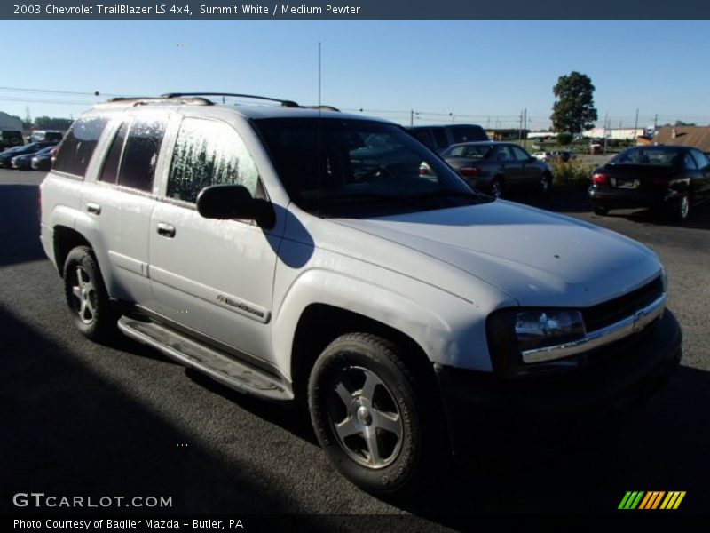 Summit White / Medium Pewter 2003 Chevrolet TrailBlazer LS 4x4