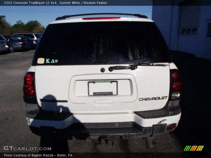 Summit White / Medium Pewter 2003 Chevrolet TrailBlazer LS 4x4