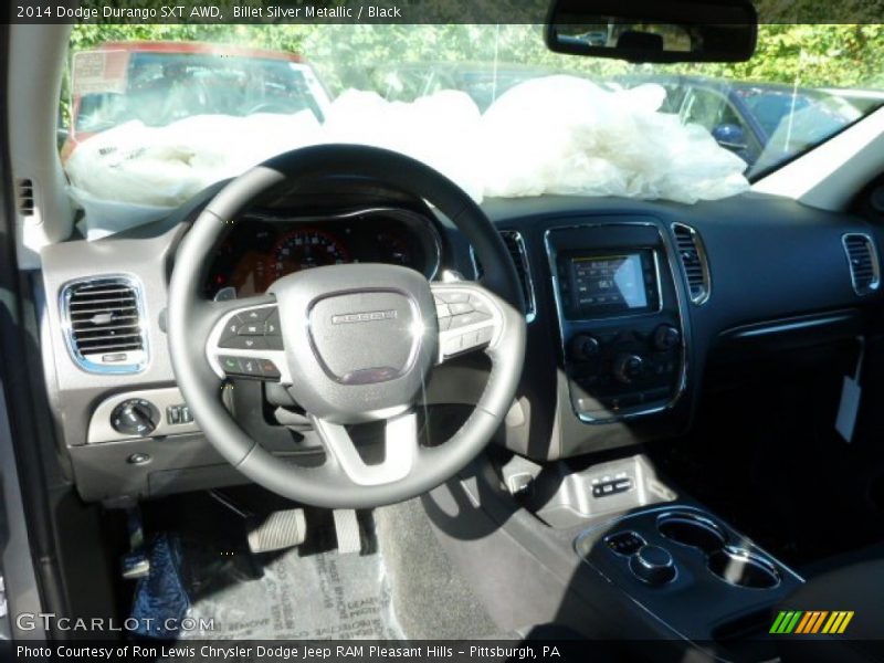 Billet Silver Metallic / Black 2014 Dodge Durango SXT AWD