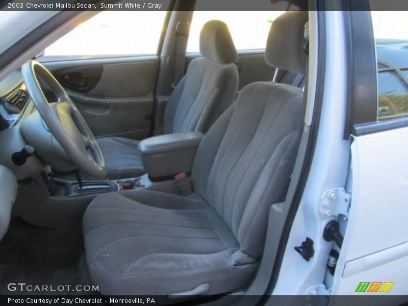 Summit White / Gray 2003 Chevrolet Malibu Sedan
