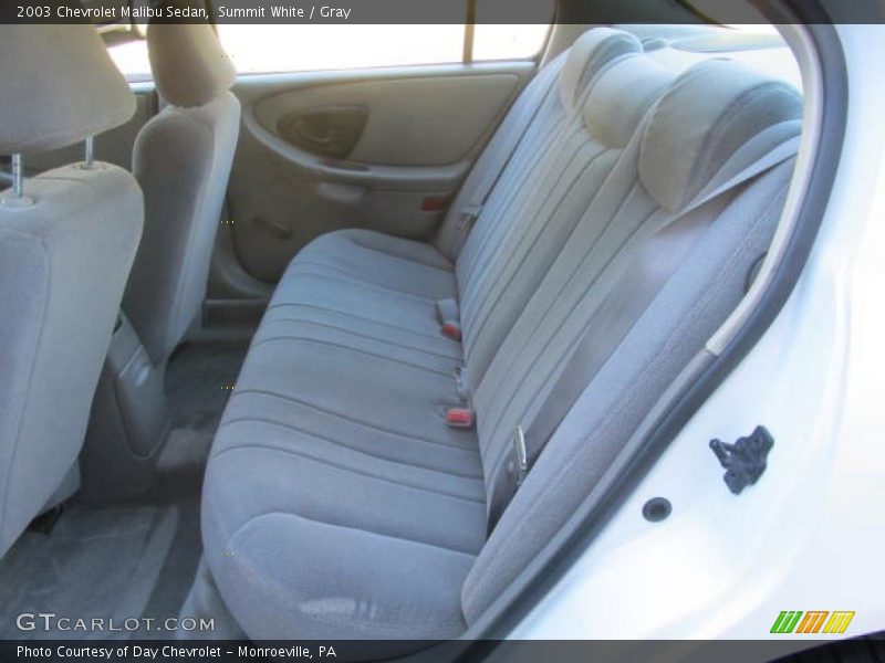 Summit White / Gray 2003 Chevrolet Malibu Sedan