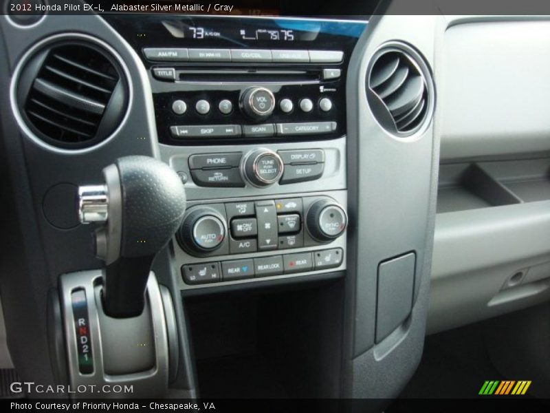 Alabaster Silver Metallic / Gray 2012 Honda Pilot EX-L