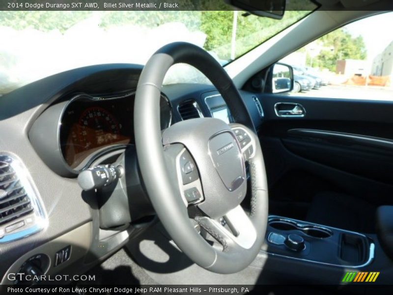 Billet Silver Metallic / Black 2014 Dodge Durango SXT AWD
