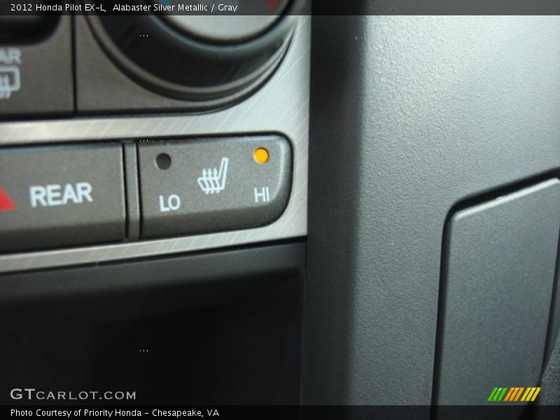 Alabaster Silver Metallic / Gray 2012 Honda Pilot EX-L