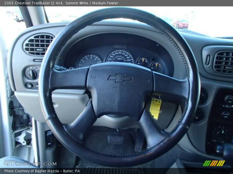 Summit White / Medium Pewter 2003 Chevrolet TrailBlazer LS 4x4