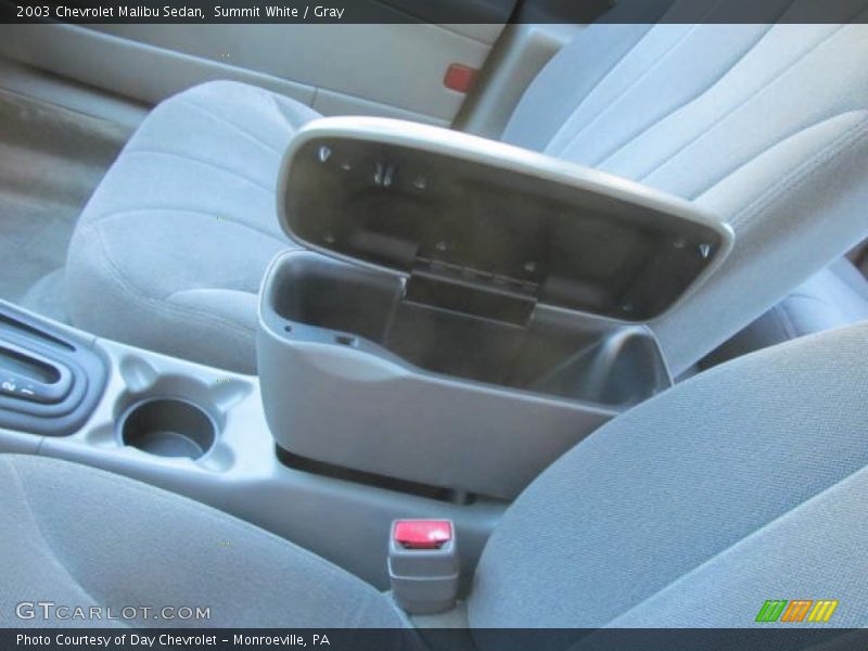Summit White / Gray 2003 Chevrolet Malibu Sedan