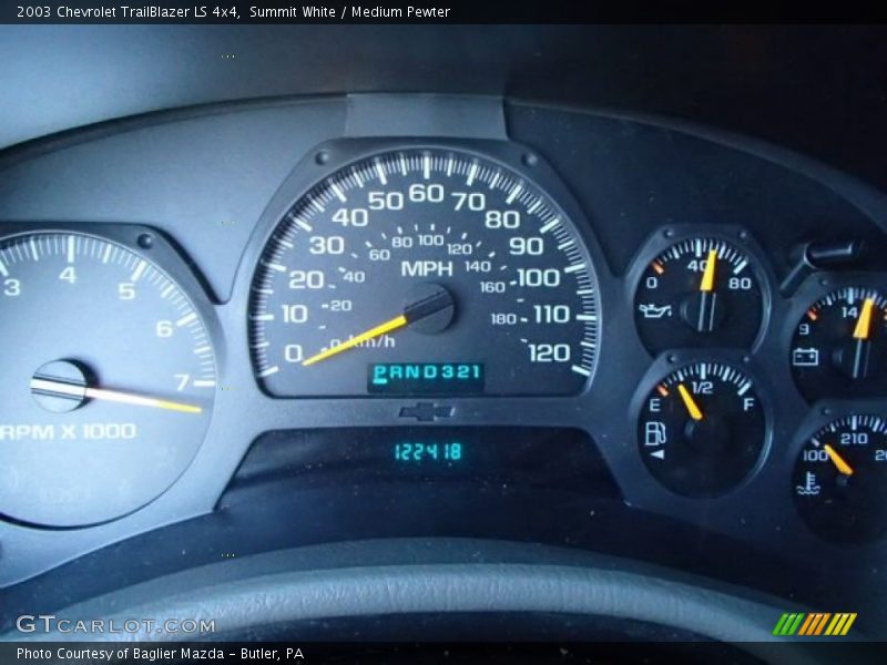 Summit White / Medium Pewter 2003 Chevrolet TrailBlazer LS 4x4
