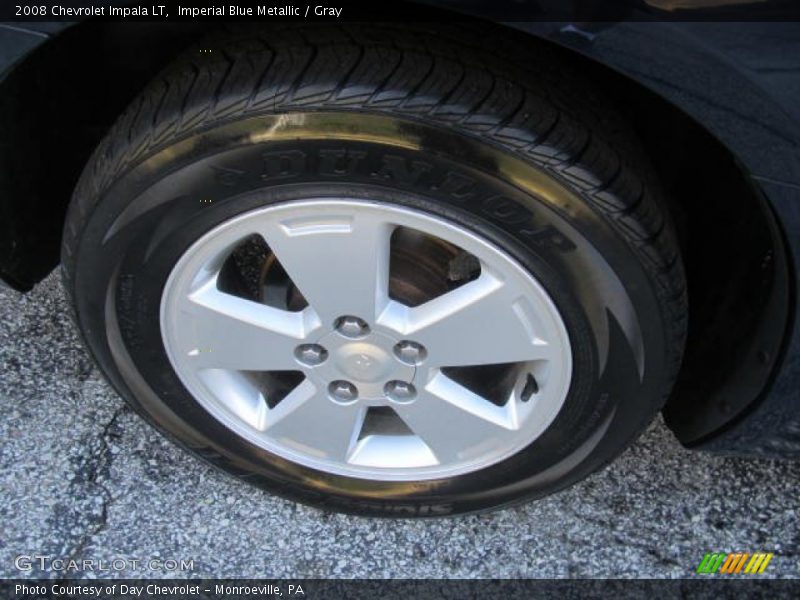 Imperial Blue Metallic / Gray 2008 Chevrolet Impala LT