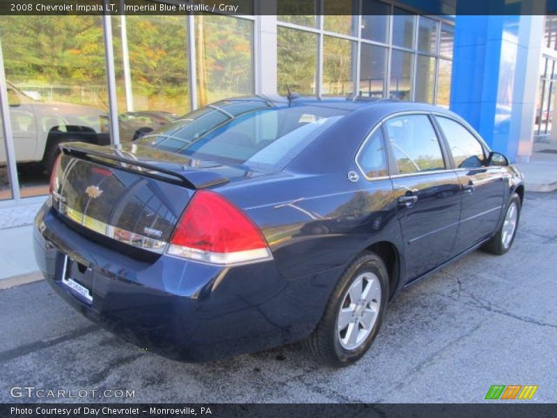 Imperial Blue Metallic / Gray 2008 Chevrolet Impala LT