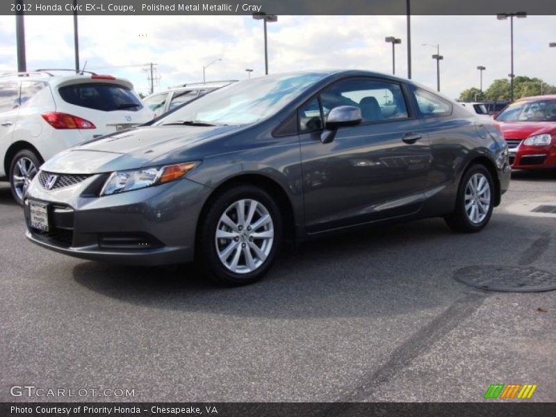 Polished Metal Metallic / Gray 2012 Honda Civic EX-L Coupe