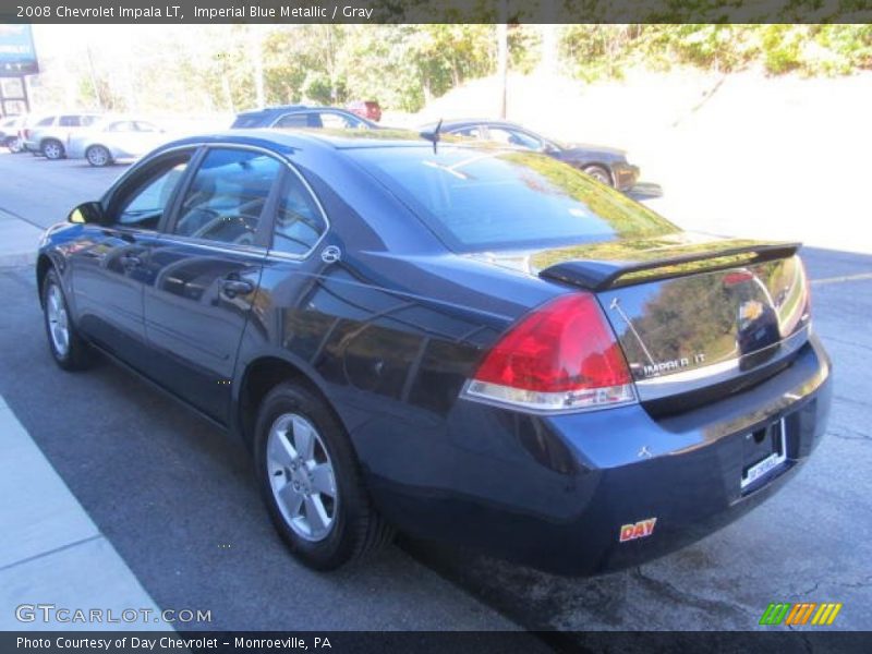 Imperial Blue Metallic / Gray 2008 Chevrolet Impala LT