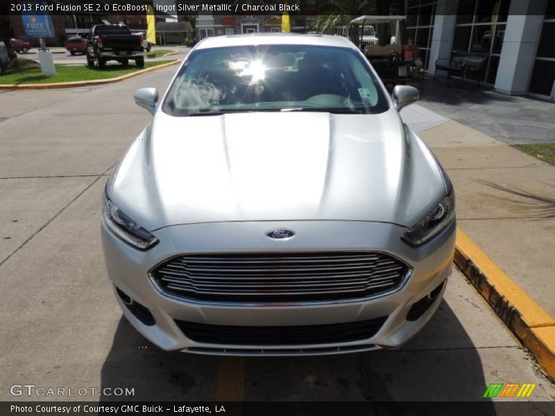 Ingot Silver Metallic / Charcoal Black 2013 Ford Fusion SE 2.0 EcoBoost