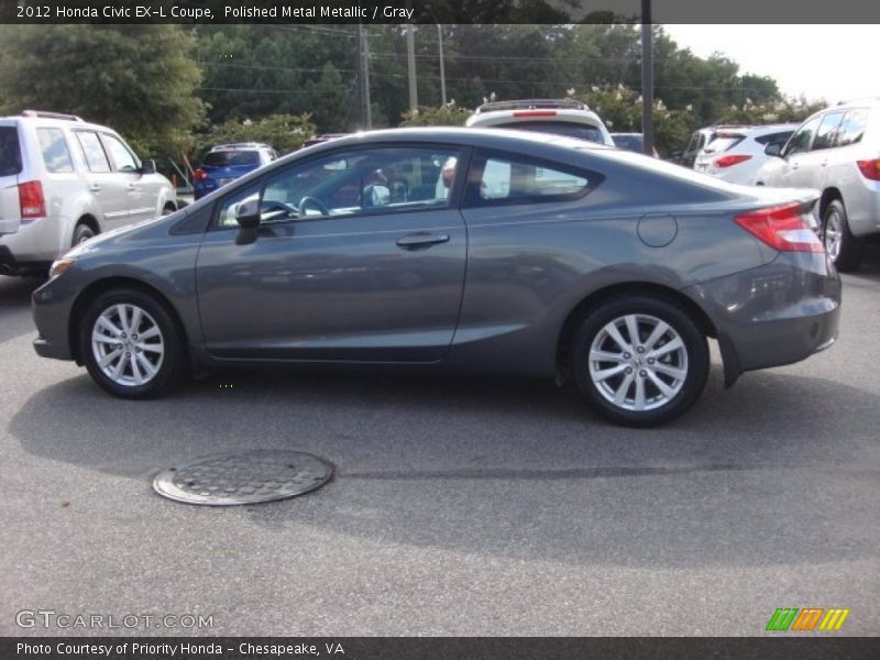 Polished Metal Metallic / Gray 2012 Honda Civic EX-L Coupe