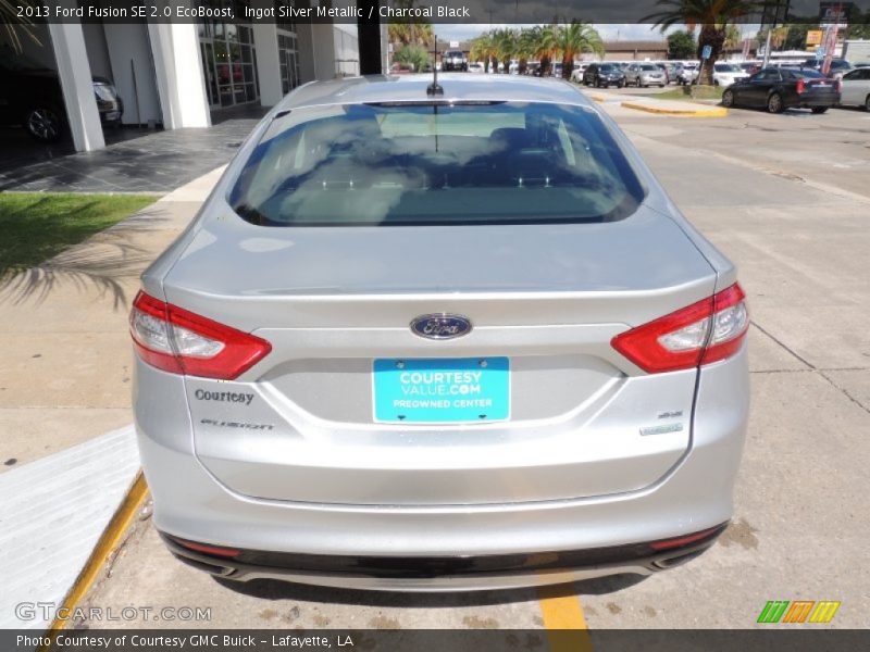 Ingot Silver Metallic / Charcoal Black 2013 Ford Fusion SE 2.0 EcoBoost