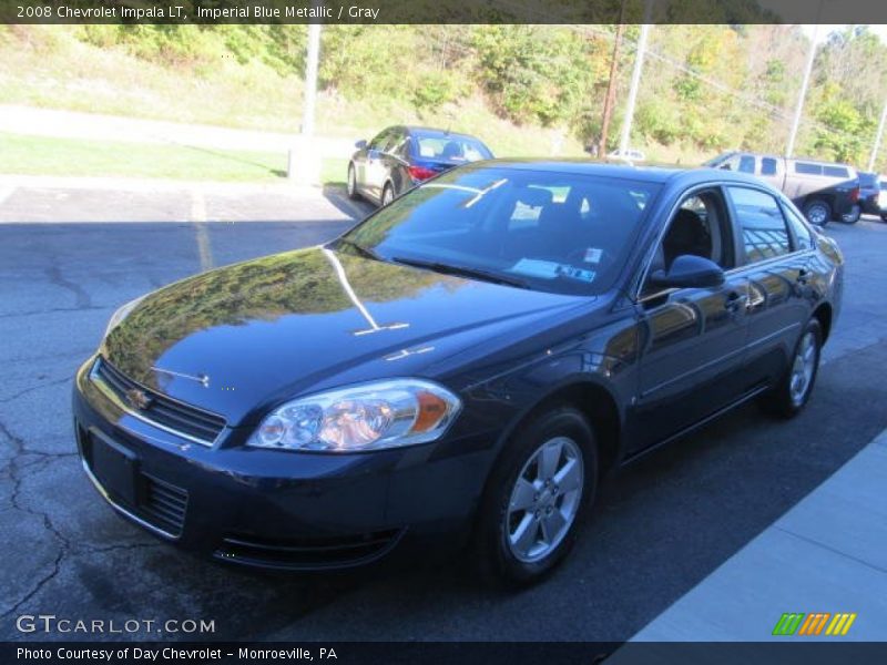 Imperial Blue Metallic / Gray 2008 Chevrolet Impala LT