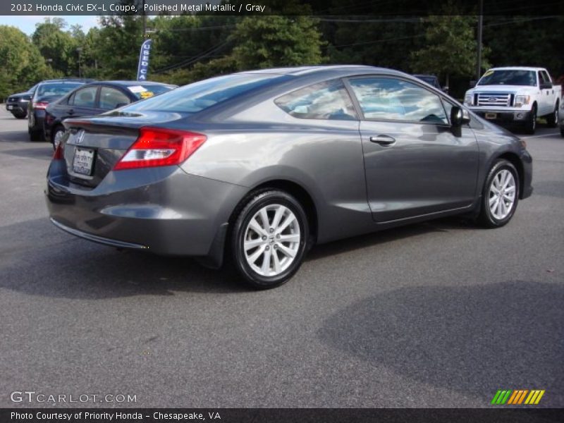 Polished Metal Metallic / Gray 2012 Honda Civic EX-L Coupe