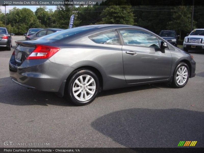Polished Metal Metallic / Gray 2012 Honda Civic EX-L Coupe