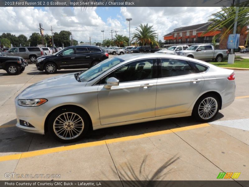 Ingot Silver Metallic / Charcoal Black 2013 Ford Fusion SE 2.0 EcoBoost