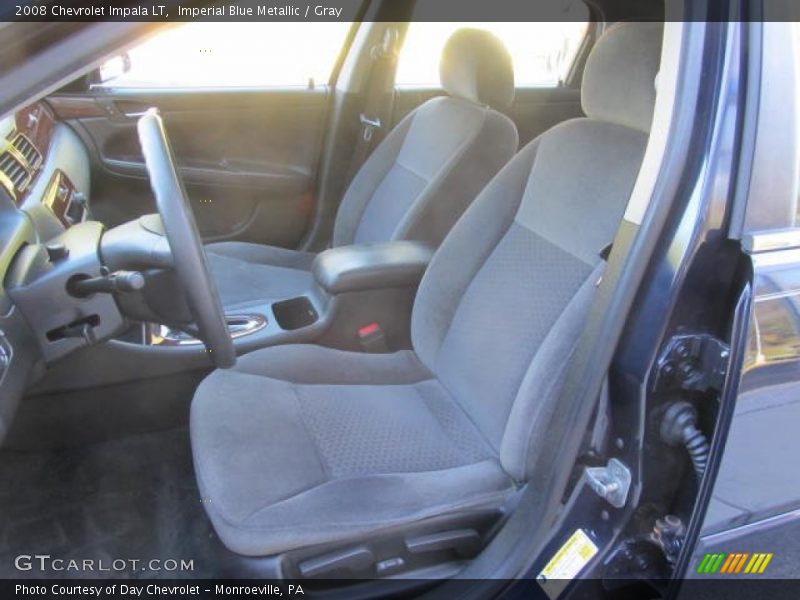 Imperial Blue Metallic / Gray 2008 Chevrolet Impala LT