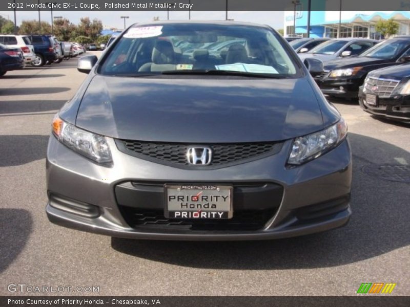 Polished Metal Metallic / Gray 2012 Honda Civic EX-L Coupe