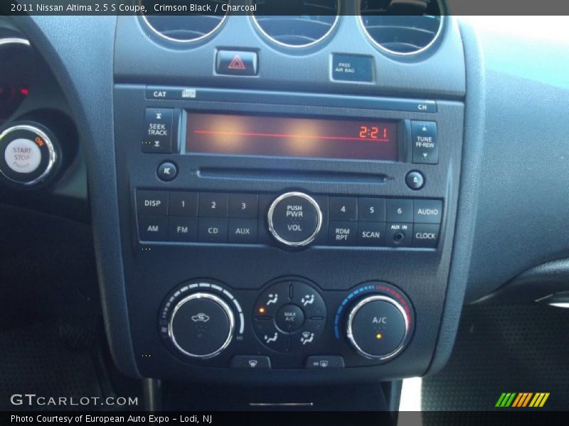 Crimson Black / Charcoal 2011 Nissan Altima 2.5 S Coupe