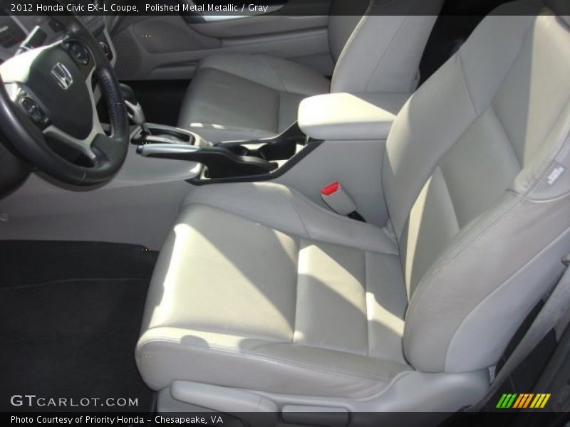 Polished Metal Metallic / Gray 2012 Honda Civic EX-L Coupe