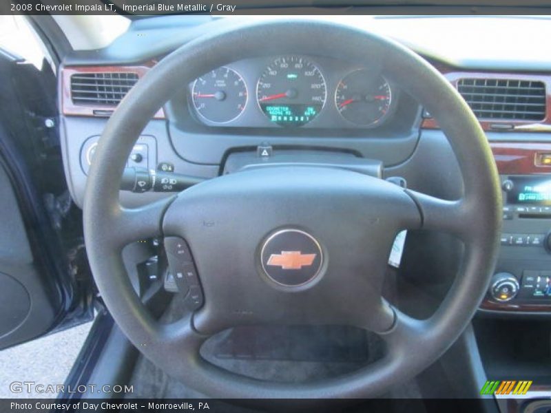 Imperial Blue Metallic / Gray 2008 Chevrolet Impala LT