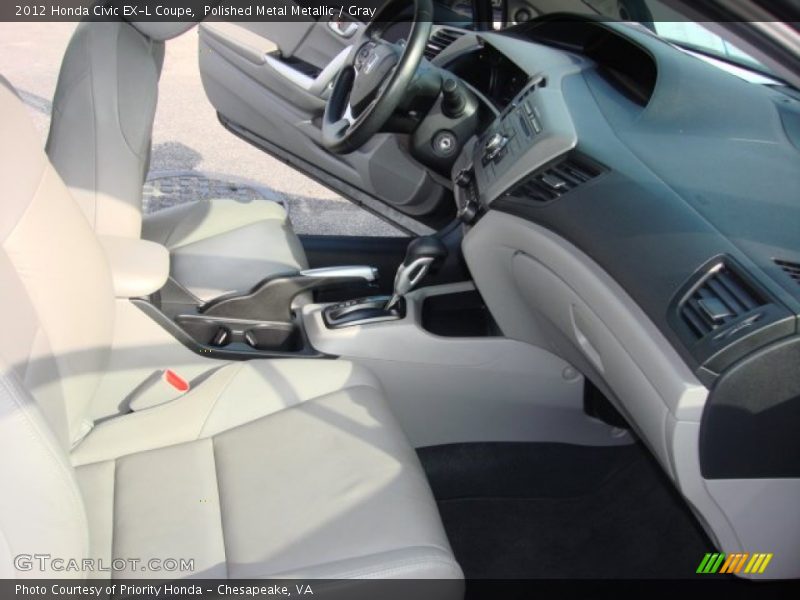 Polished Metal Metallic / Gray 2012 Honda Civic EX-L Coupe