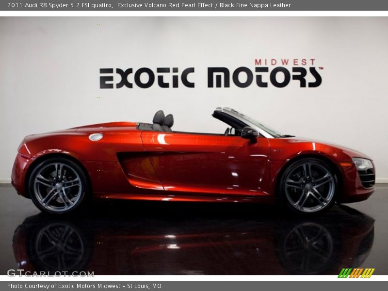 Exclusive Volcano Red Pearl Effect / Black Fine Nappa Leather 2011 Audi R8 Spyder 5.2 FSI quattro