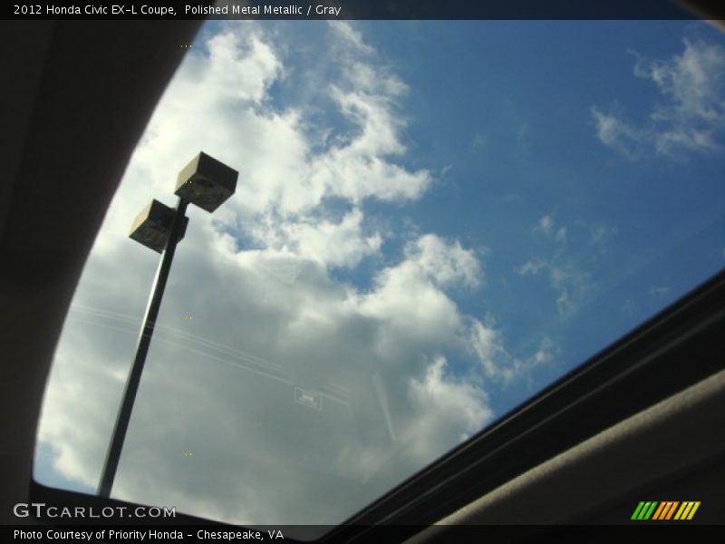 Polished Metal Metallic / Gray 2012 Honda Civic EX-L Coupe