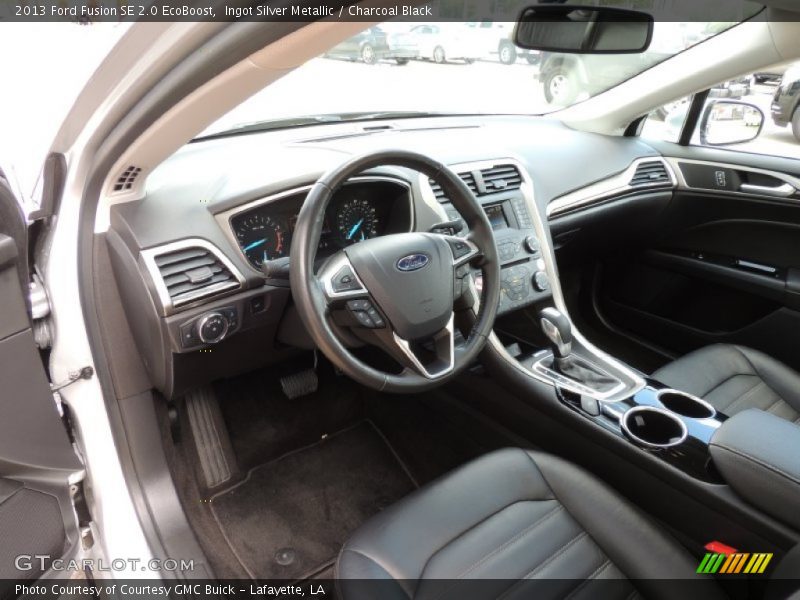 Ingot Silver Metallic / Charcoal Black 2013 Ford Fusion SE 2.0 EcoBoost