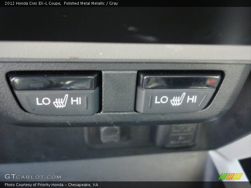 Polished Metal Metallic / Gray 2012 Honda Civic EX-L Coupe